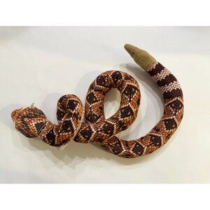 Folkmanis Rattlesnake Coiling Plush Toy Hand Puppet